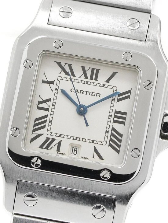 CARTIER Santos GalbeeLM W20060D6 Date beige Dial Quartz Men\'s Watch_960599